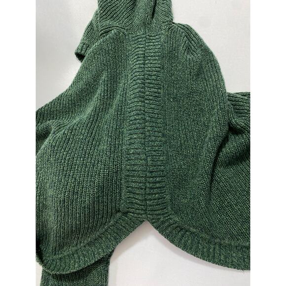 Roots Canada Sweatshirt Men’s 2XL Green Knit Pullover Made in Canada Heritage - Picture 6 of 10